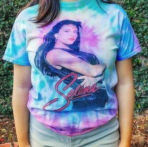 Selena vintage tie dye t-shirt up cycled
